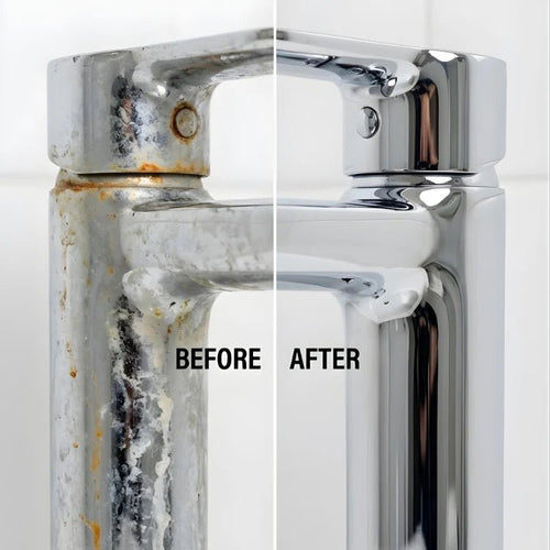 Chrome Shiner before and after result - SHINOVIX