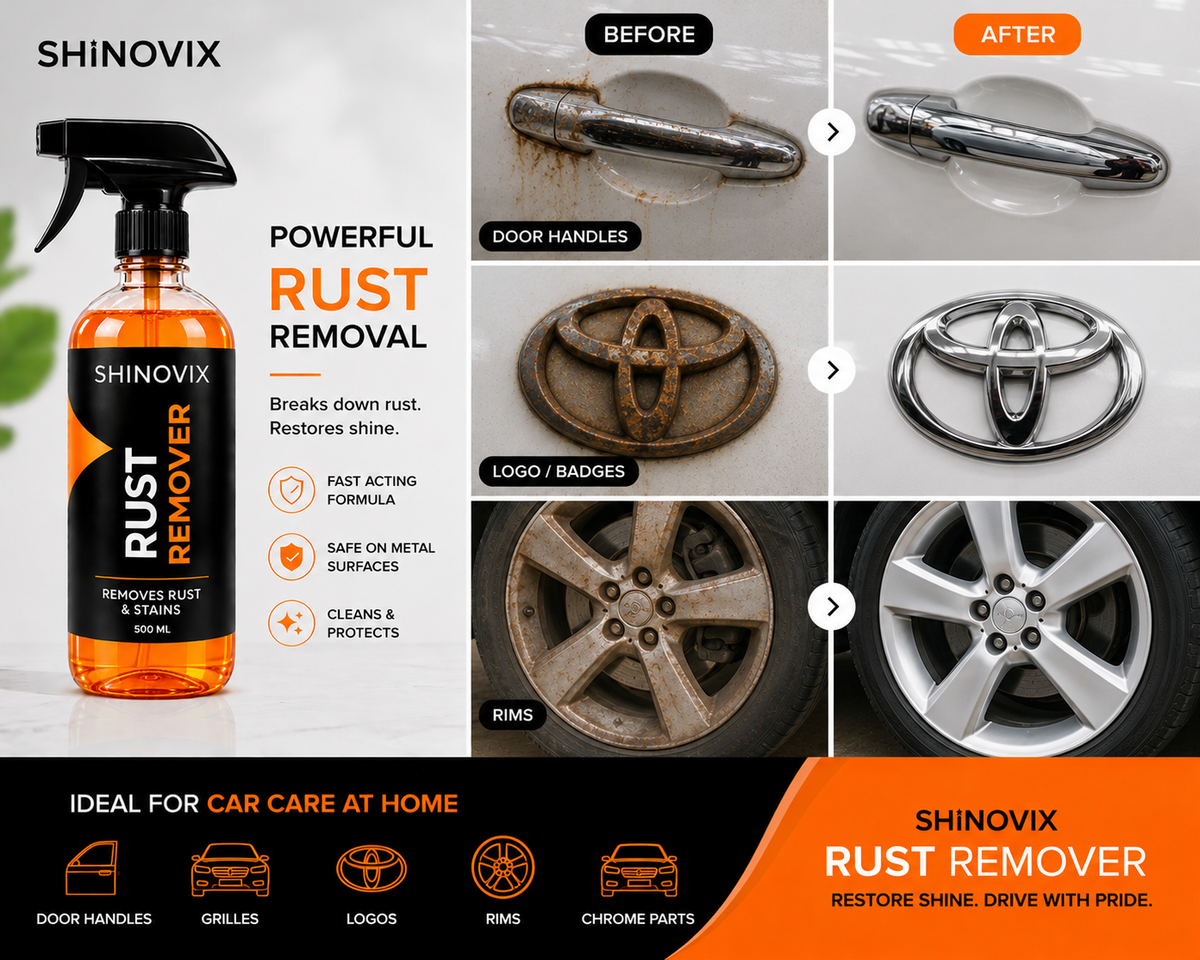 Rust Remover Car Parts Before After - Shinovix